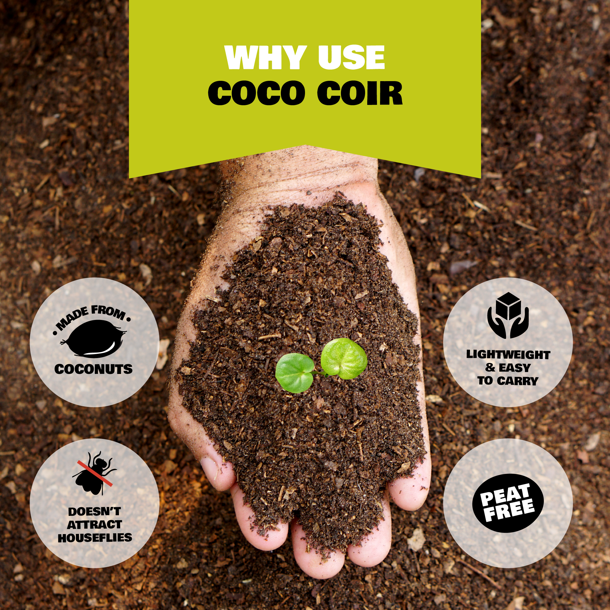 Coir Compost - 75L - 100% organic