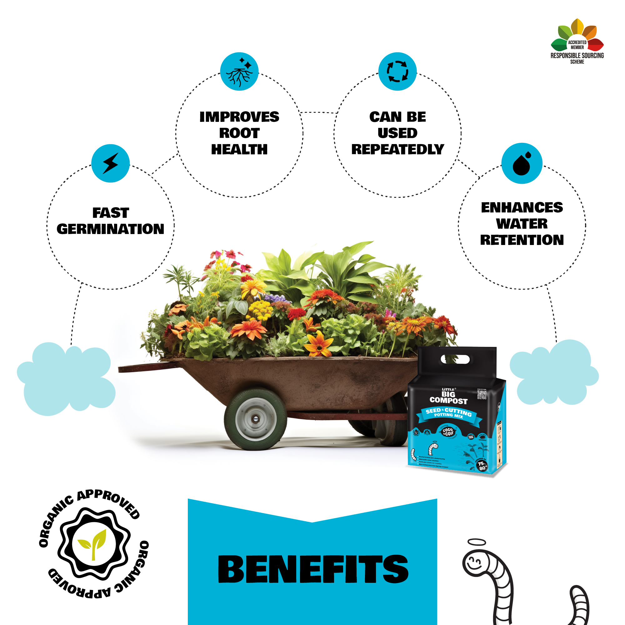 Cutting & Seeding Compost - 75L - with perlite