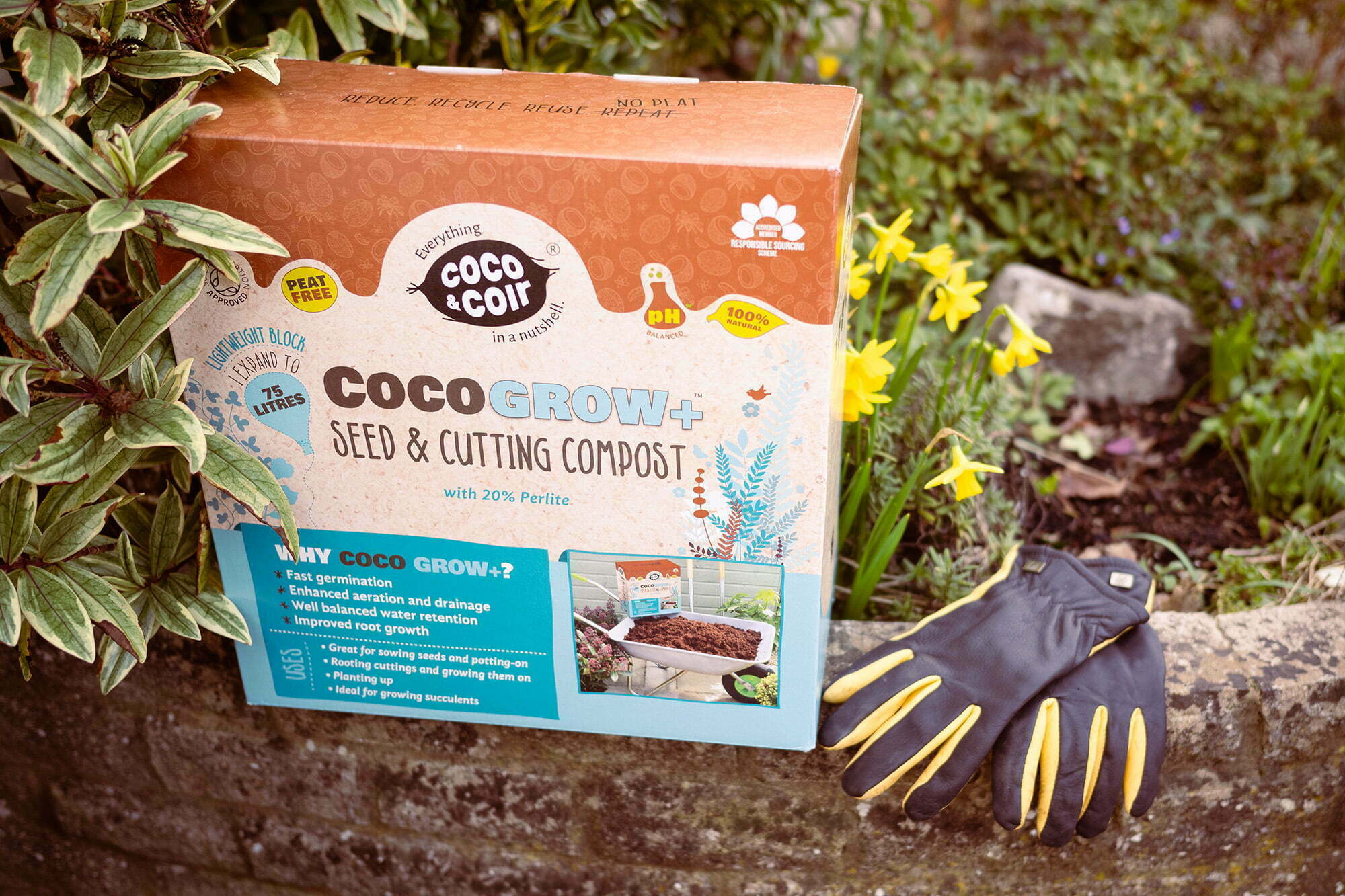Coir Potting Compost - Coco Grow+ 75L