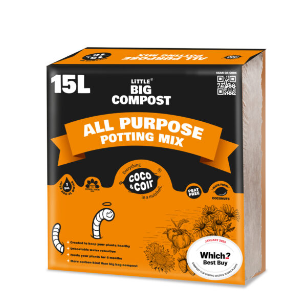 All Purpose Compost - 15L- with essential nutrients | Coco & Coir