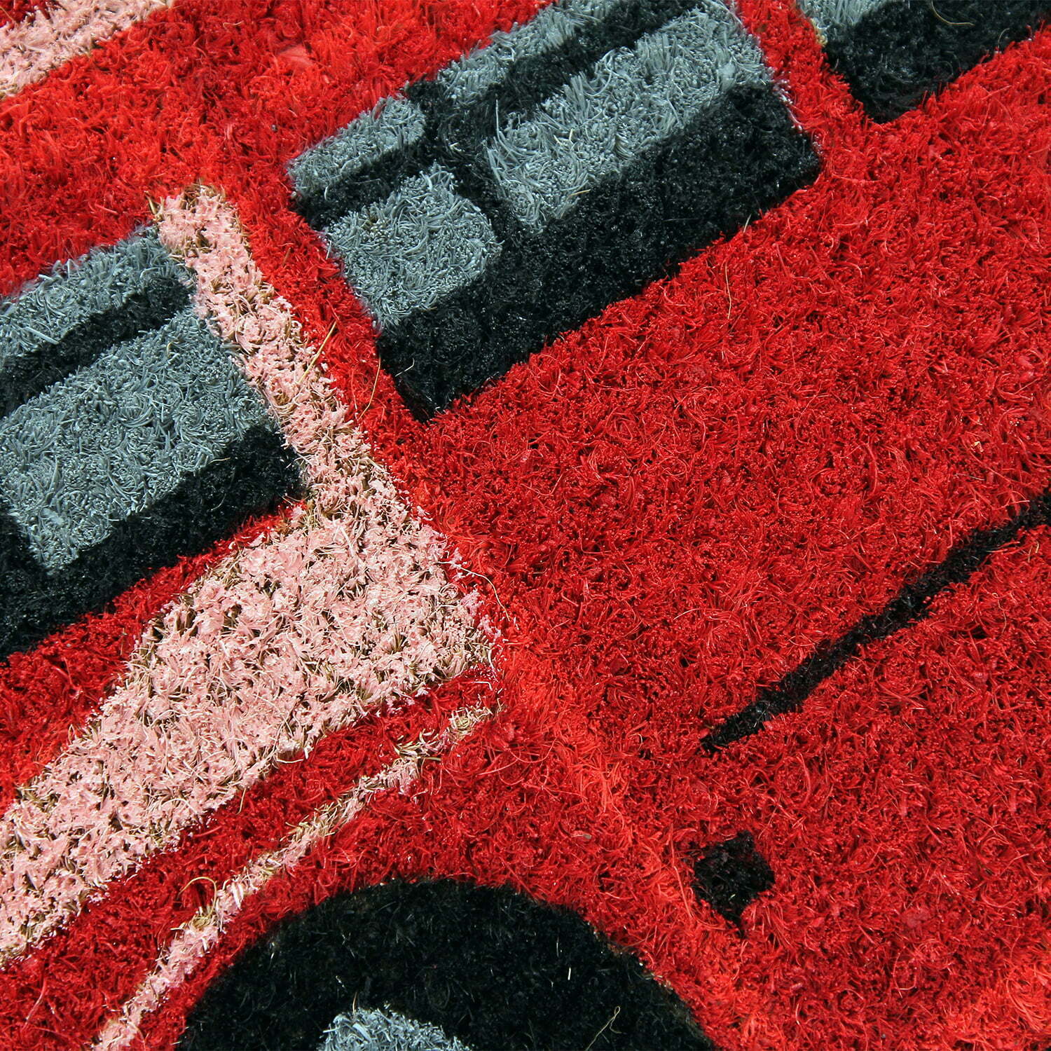 The Routemaster Bus Cutout Doormat Design Closeup