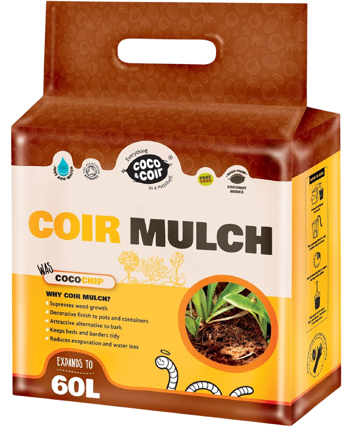 Coir Mulch - 60L - Biodegradable
