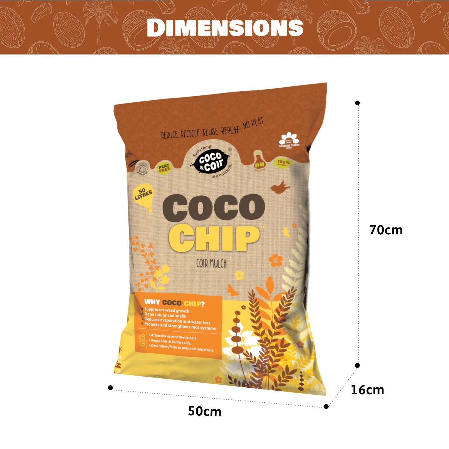 Coco & Coir CHIP 50L