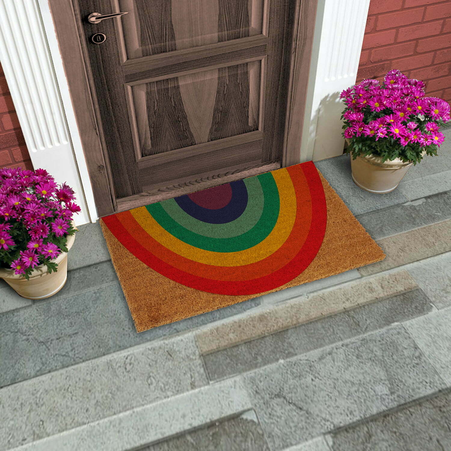 The Rainbow Coir Doormat