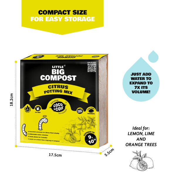 Citrus Compost With Iron Enriched Plant Feed (9L) | Coco & Coir