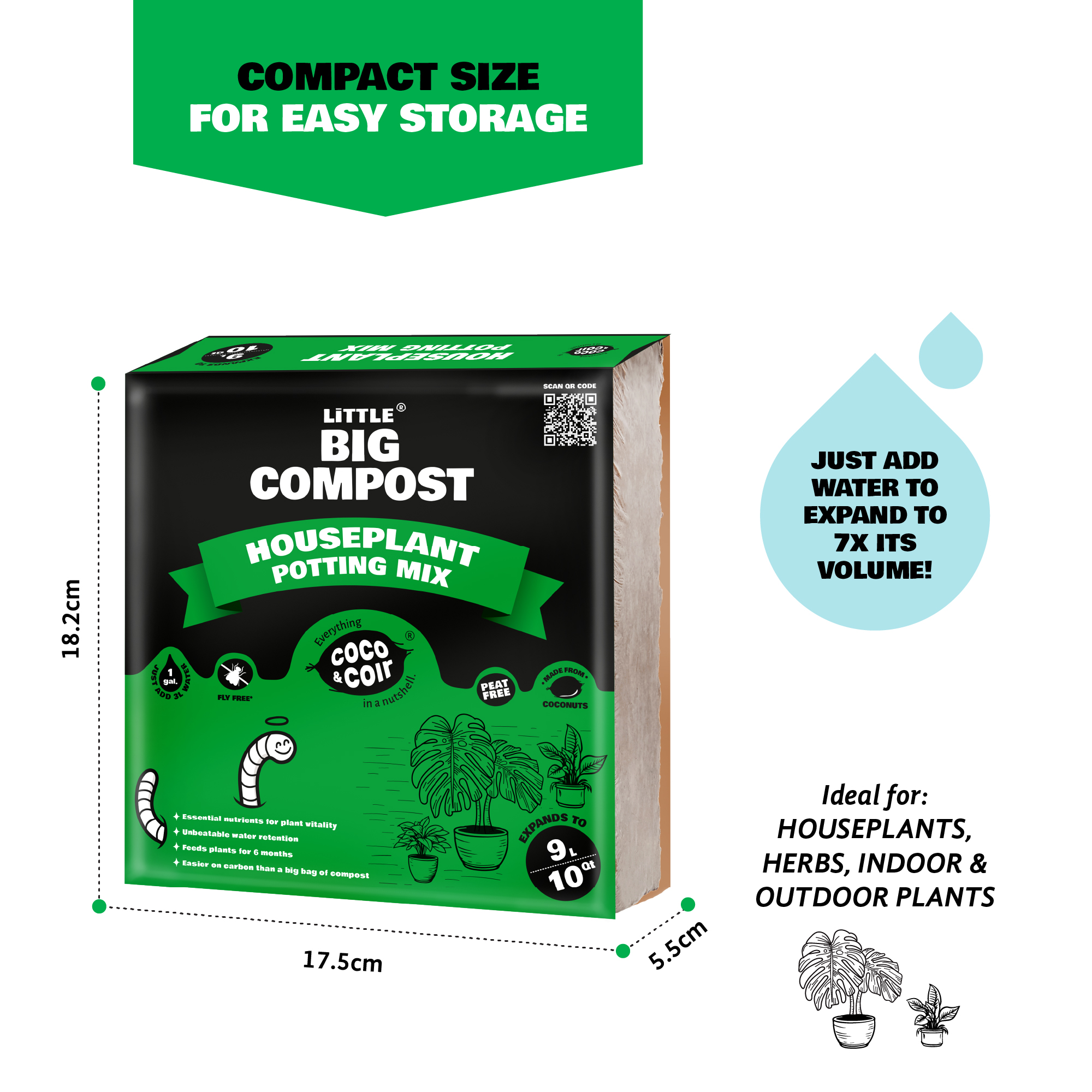 Houseplant Compost - 9L