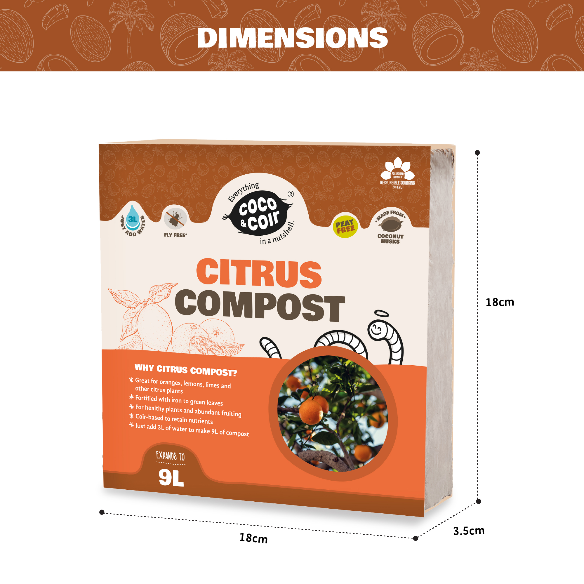 Citrus Compost - 9L