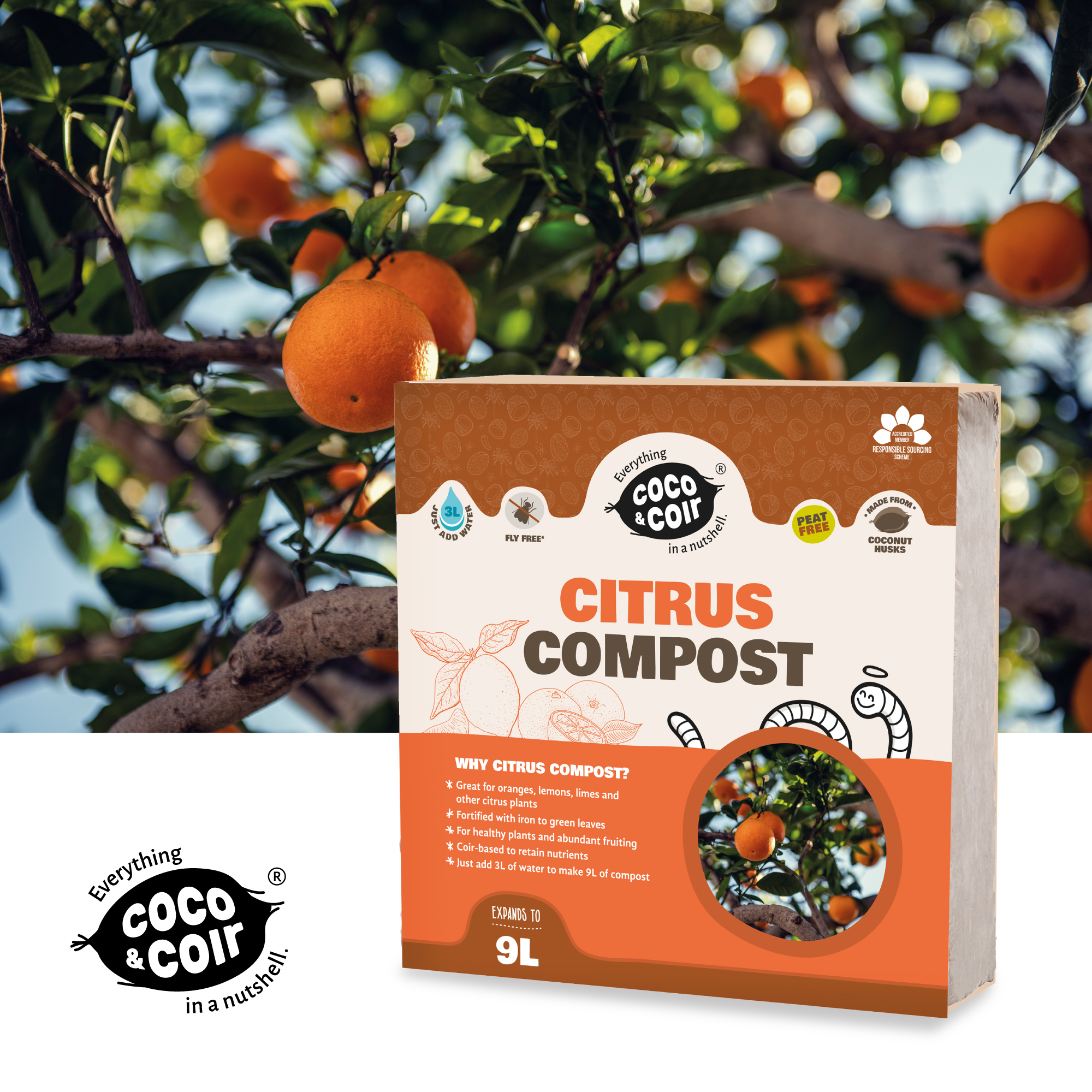 Citrus Compost - 9L
