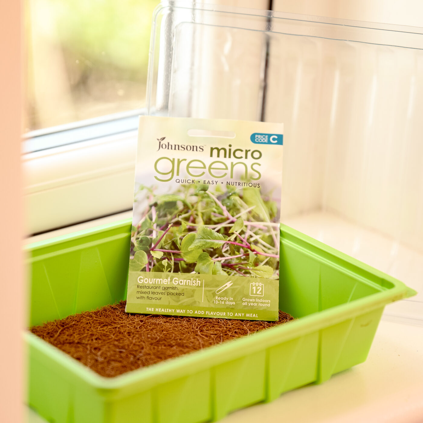 Grow Your Own Microgreens Kit Seed Propagator Coco & Coir