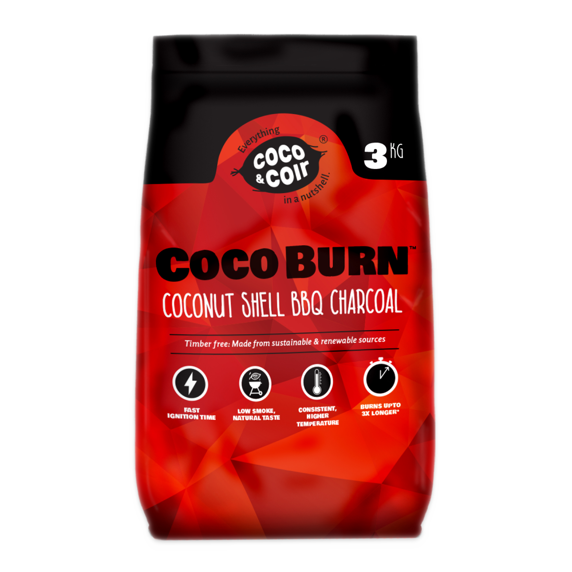 Coco Burn - Coconut Shell BBQ Charcoal 3kg