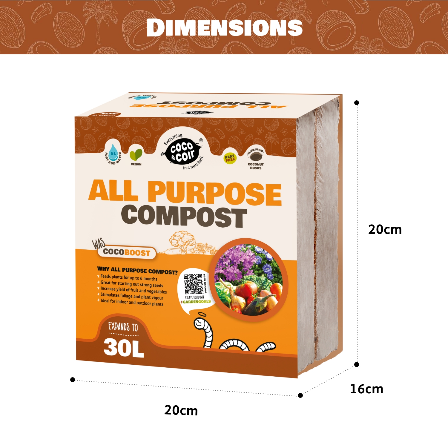 All Purpose Compost - 30L- with essential nutrients